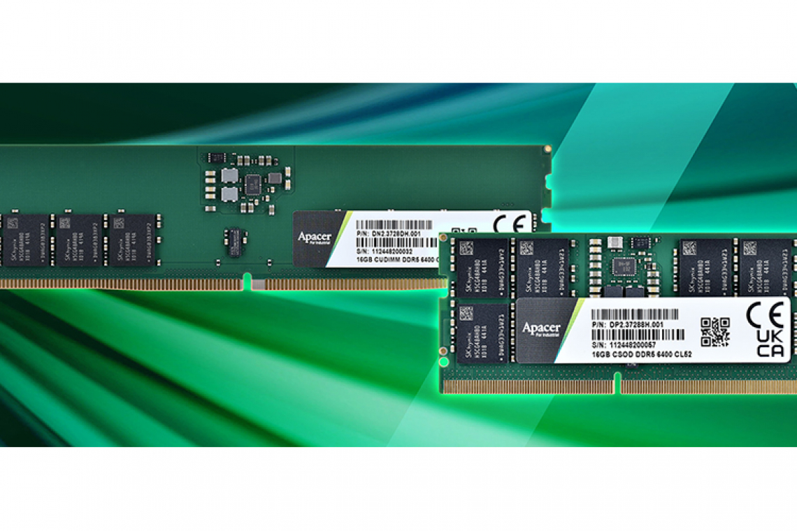 Apacer DDR5 CUDIMM &amp; CSODIMM (Bild: Apacer)